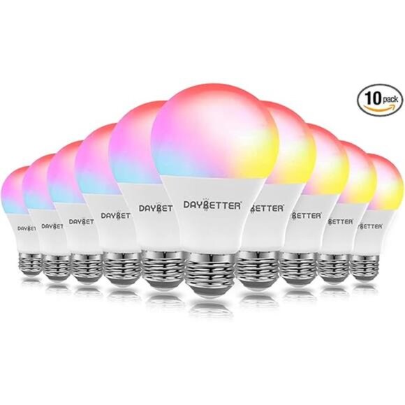 DAYBETTER Smart Light Bulbs, Alexa Light Bulb, WiFi Light Bulbs, RGBCW Color - Picture 7 of 7
